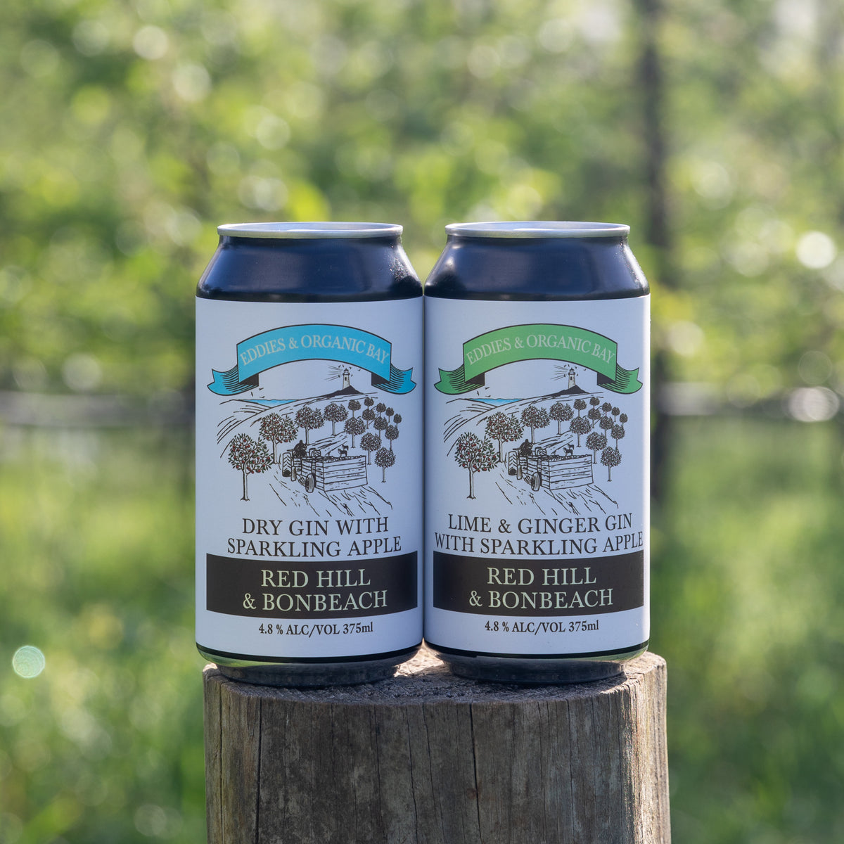 Eddies & Organic Bay Organic Mixed Gin Pack (Alcoholic) Eddies Cider