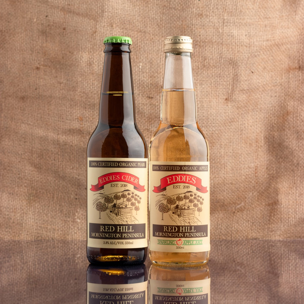 Eddies Pear Cider & Sparkling Apple Juice mixed pack